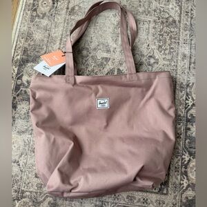 Herschel Supply Co. Mica Tote Zippered Shoulder Bag Carry All Ash Rose NWT